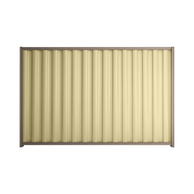 Good Neighbour® Wavelok® 1500mm High Fence Panel Sheet: Primrose Post/Track: Marsh