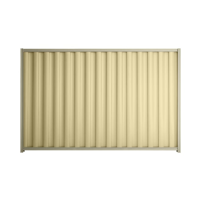 Good Neighbour® Wavelok® 1500mm High Fence Panel Sheet: Primrose Post/Track: Moss Vale Sand