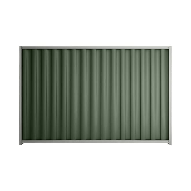 Good Neighbour® Wavelok® 1500mm High Fence Panel Sheet: Rivergum Post/Track: Gull Grey
