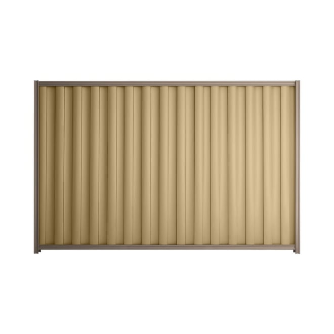 Good Neighbour® Wavelok® 1500mm High Fence Panel Sheet: Wheat Post/Track: Marsh