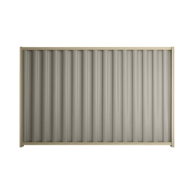 Good Neighbour® Wavelok® 1800mm High Fence Panel Sheet: Birch Post/Track: Merino