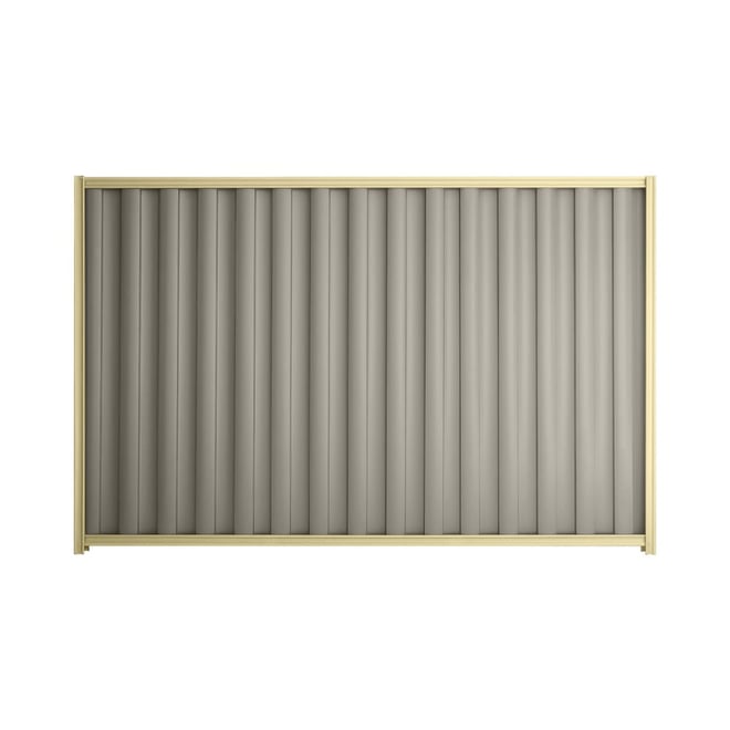 Good Neighbour® Wavelok® 1800mm High Fence Panel Sheet: Birch Post/Track: Primrose