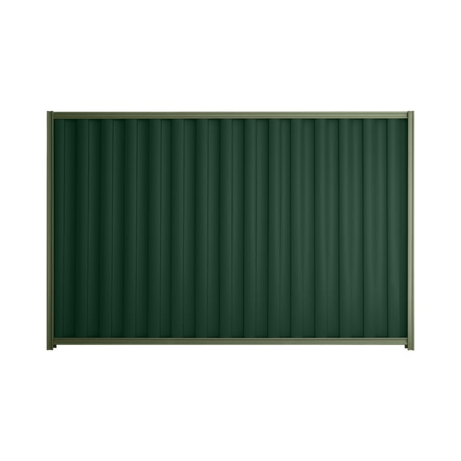 Good Neighbour® Wavelok® 1800mm High Fence Panel Sheet: Caulfield Green Post/Track: Mist Green