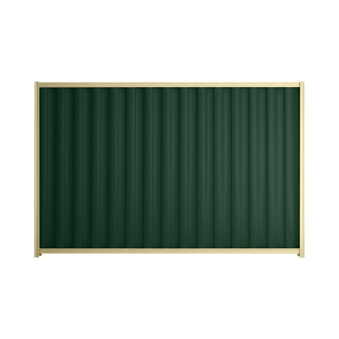 Good Neighbour® Wavelok® 1800mm High Fence Panel Sheet: Caulfield Green Post/Track: Primrose
