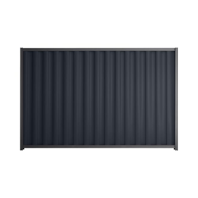 Good Neighbour® Wavelok® 1800mm High Fence Panel Sheet: Dark Stone Post/Track: Granite