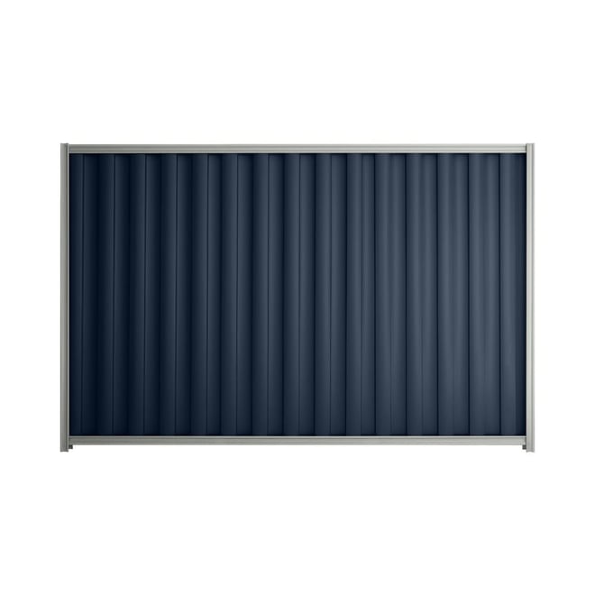 Good Neighbour® Wavelok® 1800mm High Fence Panel Sheet: Mountain Blue Post/Track: Gull Grey