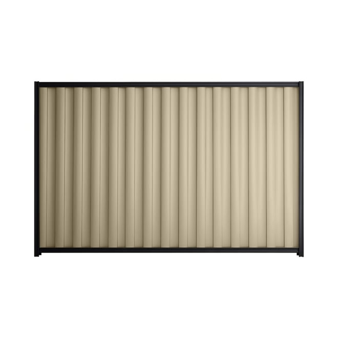 Good Neighbour® Wavelok® 1800mm High Fence Panel Sheet: Merino Post/Track: Gun Metal Grey