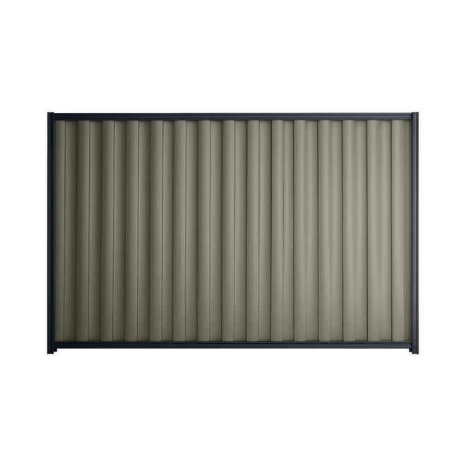 Good Neighbour® Wavelok® 1800mm High Fence Panel Sheet: Marsh Post/Track: Dark Stone