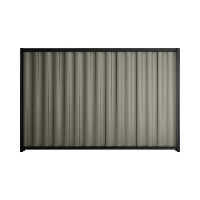 Good Neighbour® Wavelok® 1800mm High Fence Panel Sheet: Marsh Post/Track: Gun Metal Grey