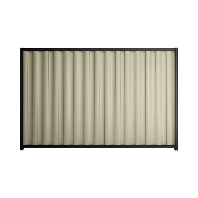 Good Neighbour® Wavelok® 1800mm High Fence Panel Sheet: Moss Vale Sand Post/Track: Gun Metal Grey