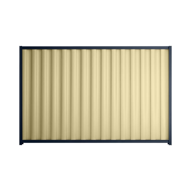 Good Neighbour® Wavelok® 1800mm High Fence Panel Sheet: Primrose Post/Track: Mountain Blue
