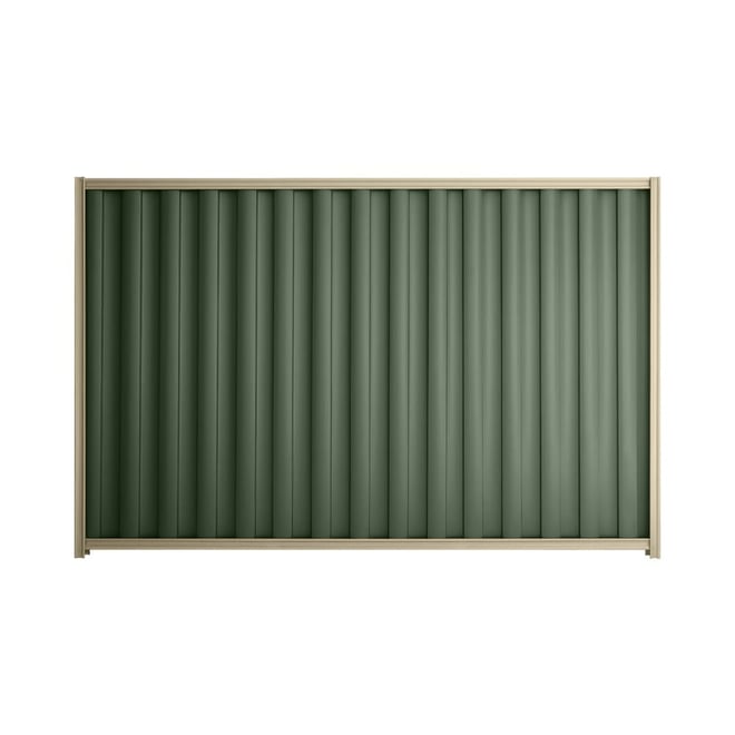 Good Neighbour® Wavelok® 1800mm High Fence Panel Sheet: Rivergum Post/Track: Merino