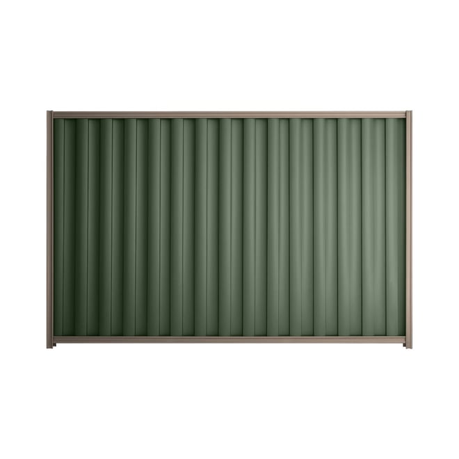Good Neighbour® Wavelok® 1800mm High Fence Panel Sheet: Rivergum Post/Track: Marsh