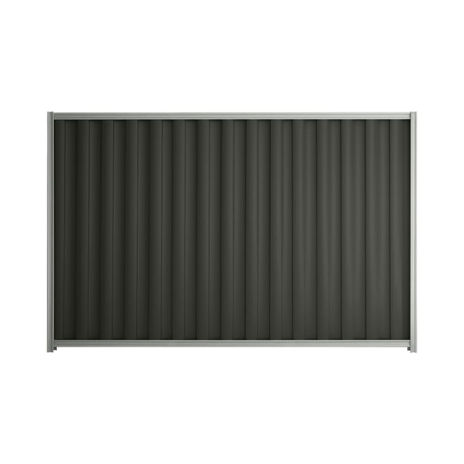 Good Neighbour® Wavelok® 1800mm High Fence Panel Sheet: Slate Grey Post/Track: Gull Grey
