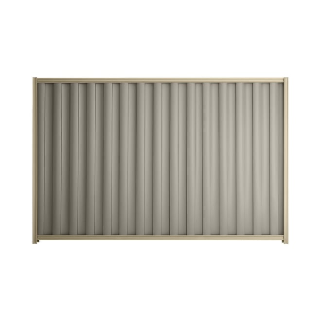 Good Neighbour® Wavelok® 2100mm High Fence Panel Sheet: Birch Post/Track: Merino