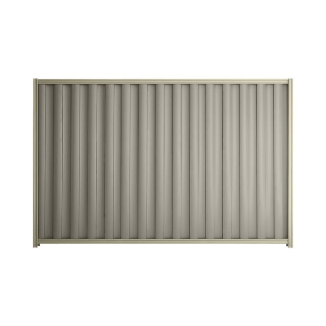Good Neighbour® Wavelok® 2100mm High Fence Panel Sheet: Birch Post/Track: Moss Vale Sand