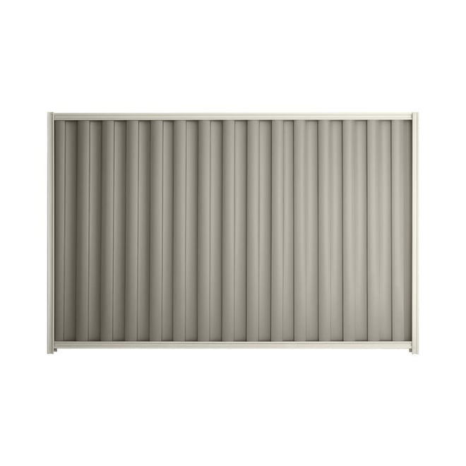 Good Neighbour® Wavelok® 2100mm High Fence Panel Sheet: Birch Post/Track: Off White