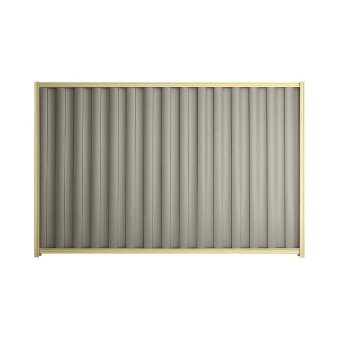 Good Neighbour® Wavelok® 2100mm High Fence Panel Sheet: Birch Post/Track: Primrose