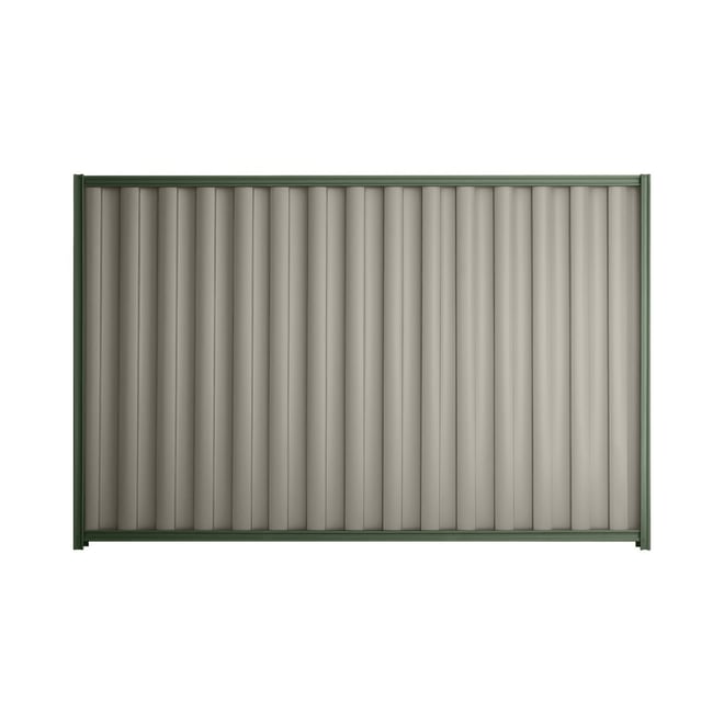 Good Neighbour® Wavelok® 2100mm High Fence Panel Sheet: Birch Post/Track: Rivergum