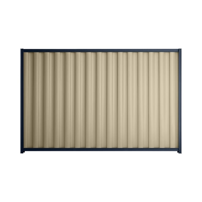 Good Neighbour® Wavelok® 2100mm High Fence Panel Sheet: Merino Post/Track: Mountain Blue