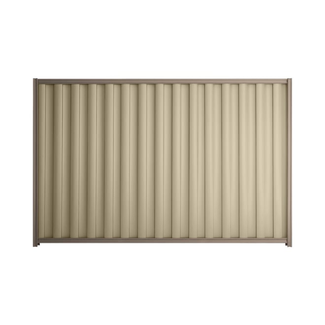 Good Neighbour® Wavelok® 2100mm High Fence Panel Sheet: Merino Post/Track: Marsh
