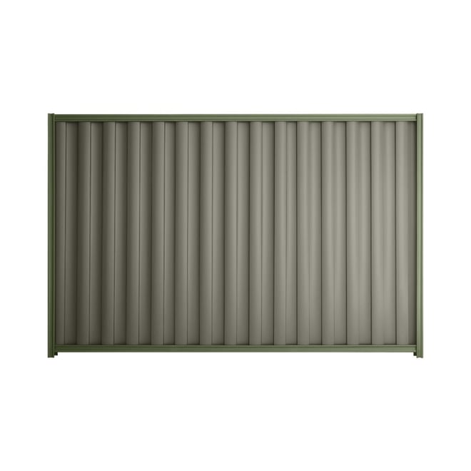 Good Neighbour® Wavelok® 2100mm High Fence Panel Sheet: Marsh Post/Track: Mist Green