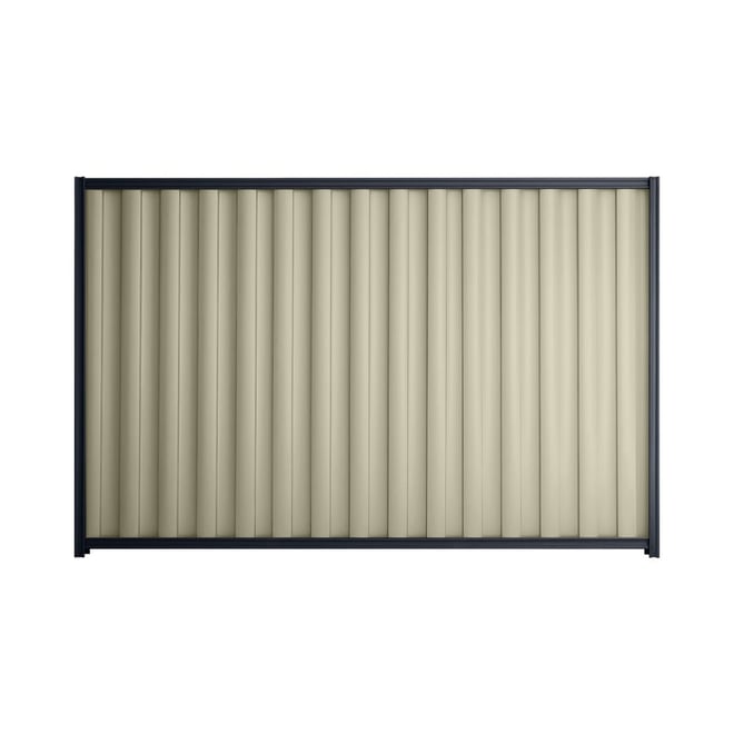 Good Neighbour® Wavelok® 2100mm High Fence Panel Sheet: Moss Vale Sand Post/Track: Dark Stone
