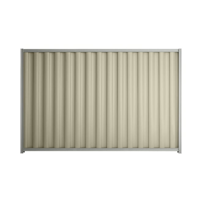 Good Neighbour® Wavelok® 2100mm High Fence Panel Sheet: Moss Vale Sand Post/Track: Gull Grey