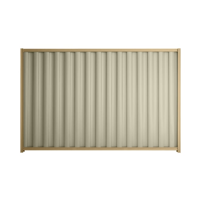 Good Neighbour® Wavelok® 2100mm High Fence Panel Sheet: Moss Vale Sand Post/Track: Wheat