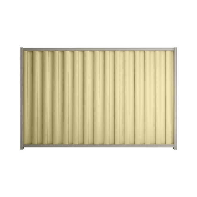 Good Neighbour® Wavelok® 2100mm High Fence Panel Sheet: Primrose Post/Track: Birch