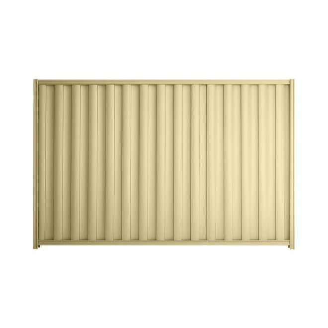 Good Neighbour® Wavelok® 2100mm High Fence Panel Sheet: Primrose Post/Track: Primrose