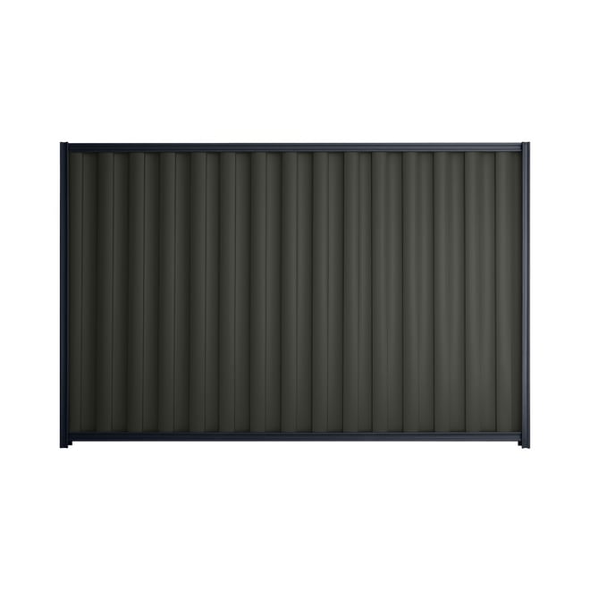 Good Neighbour® Wavelok® 2100mm High Fence Panel Sheet: Slate Grey Post/Track: Dark Stone