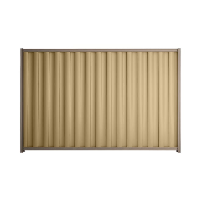 Good Neighbour® Wavelok® 2100mm High Fence Panel Sheet: Wheat Post/Track: Marsh