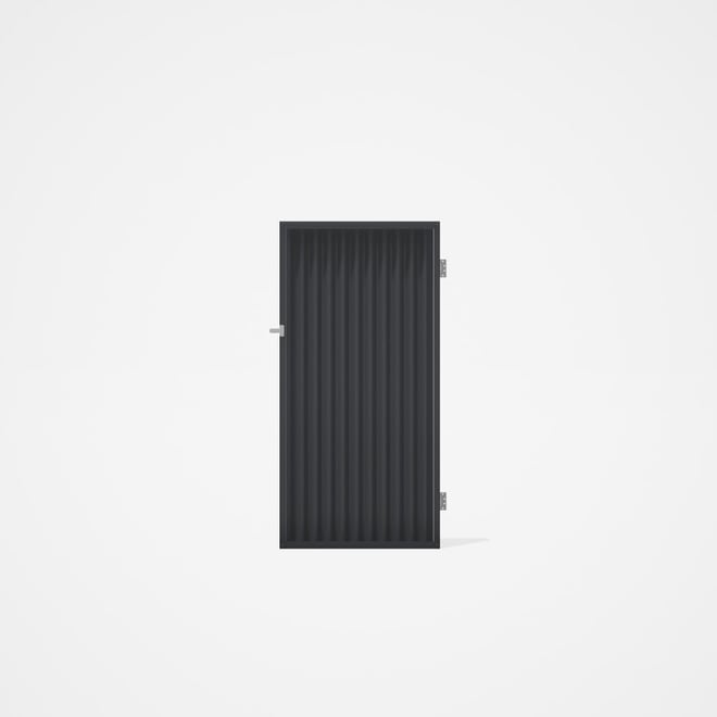 Good Neighbour® CGI Single Gate Standard .32 BMT1.8m High Sheet: Granite, Frame: Granite