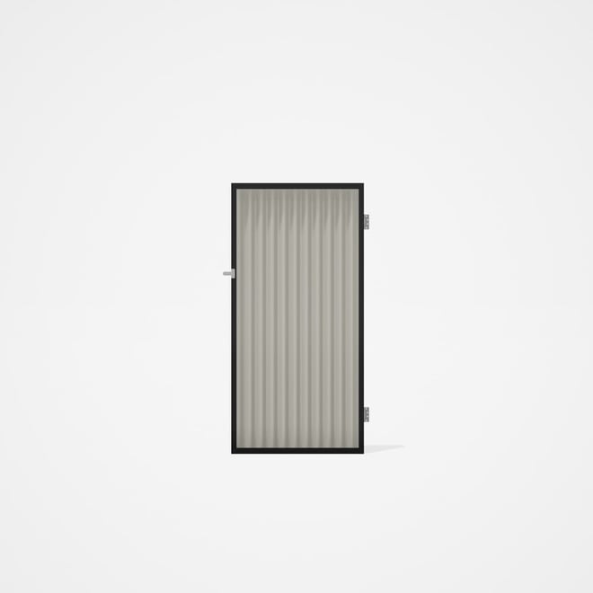 Good Neighbour® CGI Single Gate Standard .32 BMT1.8m High Sheet: Off White, Frame: Off White
