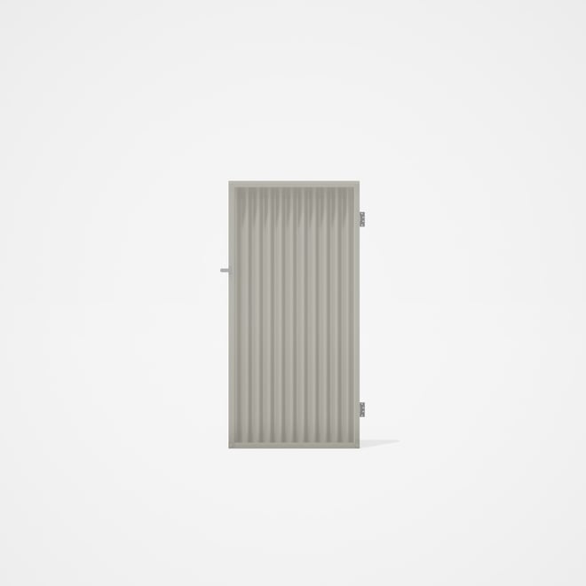 Good Neighbour® CGI Single Gate Standard .32 BMT1.8m High Sheet: Off White, Frame: Off White