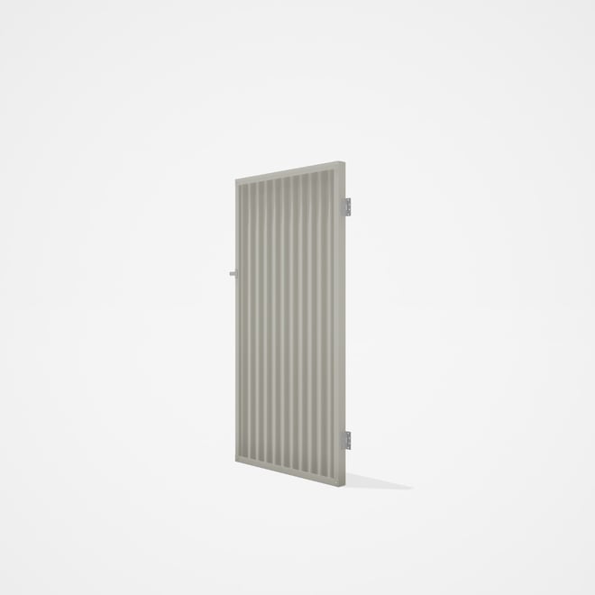Good Neighbour® CGI Single Gate Standard .32 BMT1.8m High Sheet: Off White, Frame: Off White