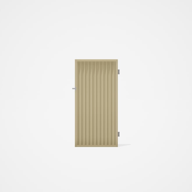 Good Neighbour® CGI Single Gate Standard .32 BMT1.8m High Sheet: Primrose, Frame: Primrose