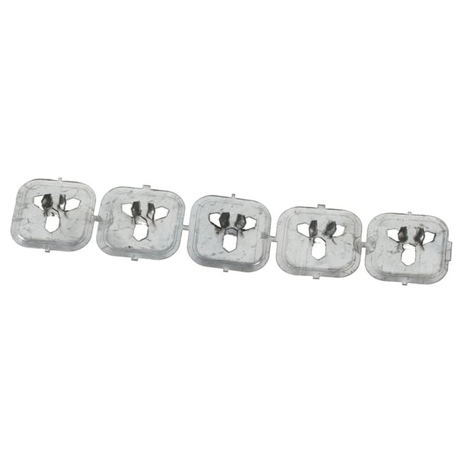 Dunnings 30 x 30mm Foil Fasteners Strip of 5
