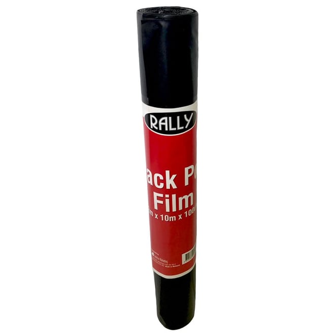 Poly Pre-Packed Builders Film 2m x 10m x 100UM Black
