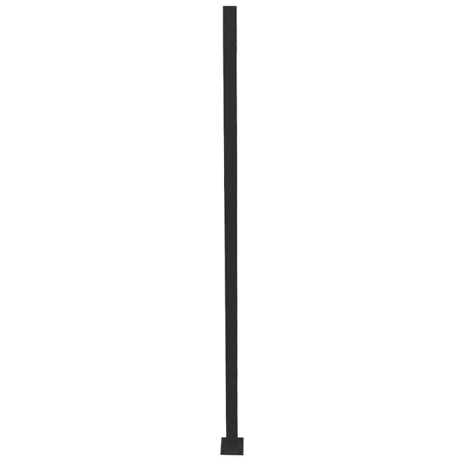 Heritage Steel Fence Post With Base Plate 50x50mm x 1800mm Gun Metal Grey