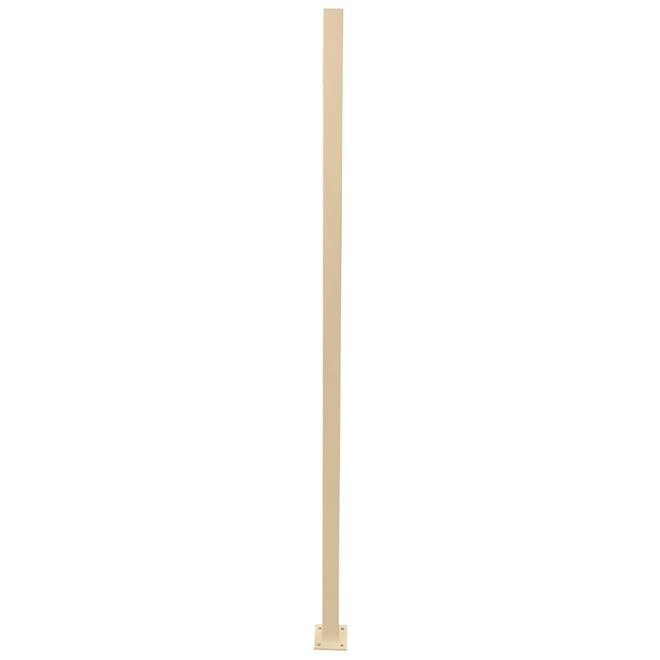 Heritage Steel Fence Post With Base Plate 50x50mm x 2400mm Merino