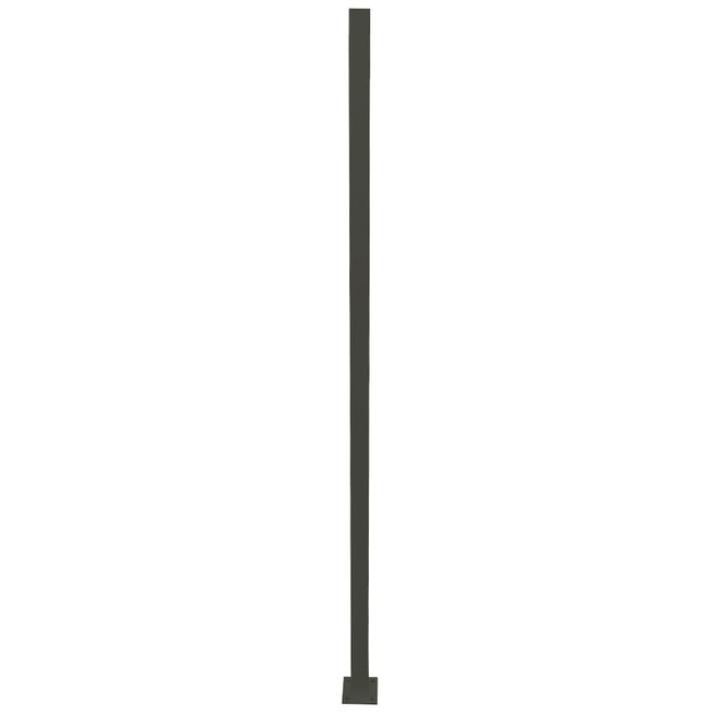 Steel Fence Post With Base Plate 50x50mm x 3000mm Slate Grey
