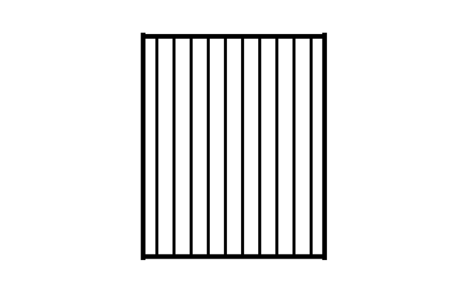 Aluminium Pool Fencing Gate - Black