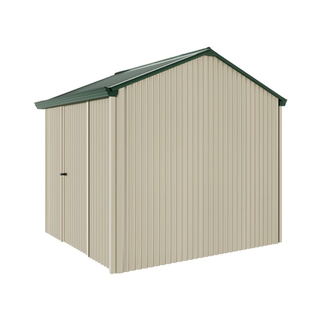 Handi-Heritage Shed H1 2.54X2.52 Roof:Caulfield Green Wall:Merino Front/Rear Single Door