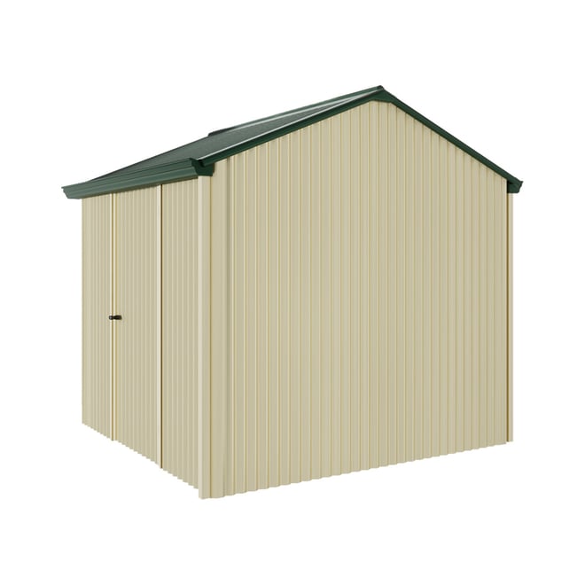 Handi-Heritage Shed H1 2.54X2.52 Roof:Caulfield Green Wall:Primrose Front/Rear Single Door