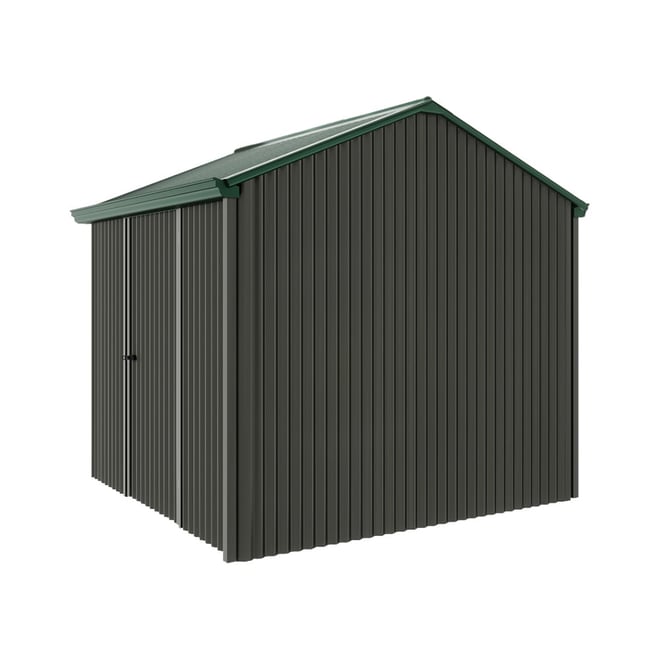 Handi-Heritage Shed H1 2.54X2.52 Roof:Caulfield Green Wall:Slate Grey Front/Rear Single Door