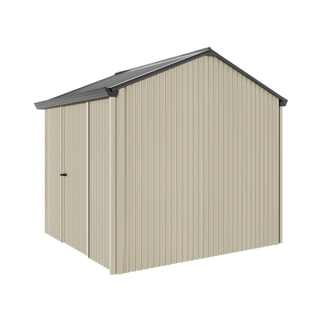 Handi-Heritage Shed H1 2.54X2.52 Roof:Gun Metal Grey Wall:Merino Front/Rear Single Door