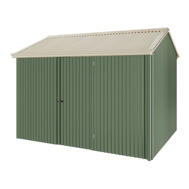 Handi-Heritage Shed H2 3.30X2.52 Roof:Merino Wall:Rivergum Front/Rear Single Door