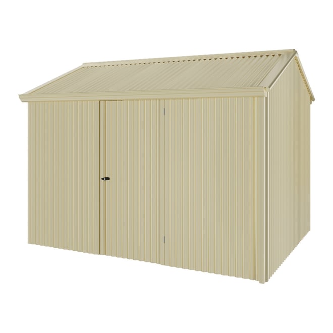 Handi-Heritage Shed H2 3.30X2.52 Roof:Primrose Wall:Primrose Front/Rear Single Door